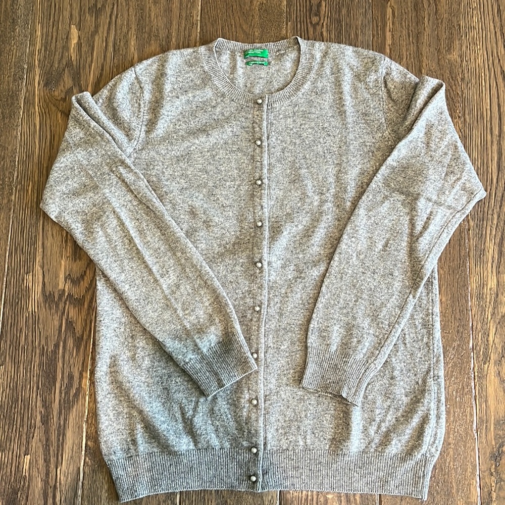 Benetton Merino wool cardigan size L